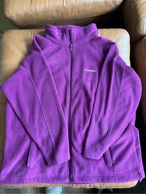 Columbia  Purple Full‑Zip Fleece Jacket